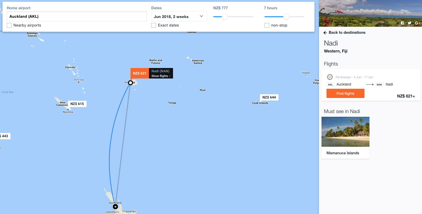 Explore: Use this interactive map to help find the best flight deals